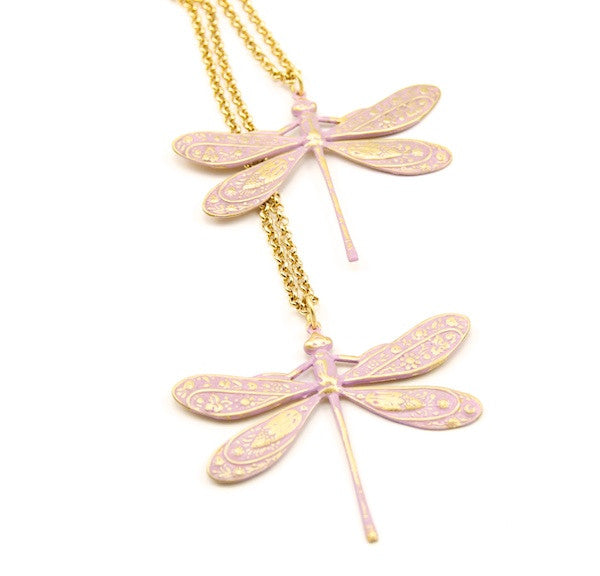 DOUBLE LILAC DRAGONFLIES